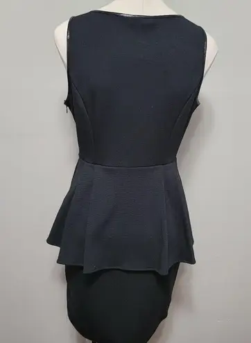 Catherine Malandrino Cathrine Malandrino for Design Nation ponte vegan leather sheath dress size 8