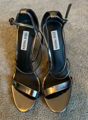 Steve Madden Women’s size 9 Four-Inch Silver High Heels