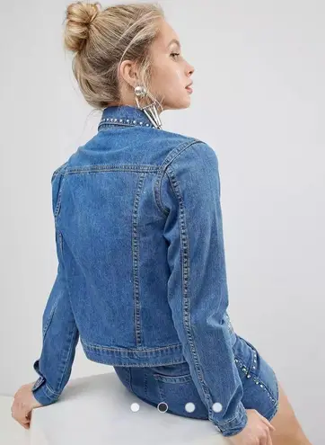 Parisian studded jean jacket