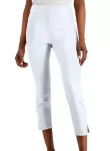 Alfani Core Fringe Pants in Bright White Size 12 Petite NWT