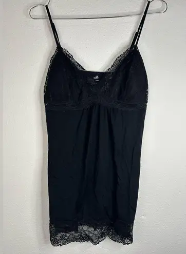 Jaclyn Smith Jacqueline Smith Black Lace Trim Slip Dress - Size Small