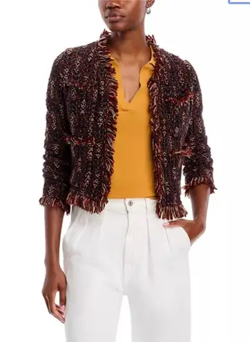 Aldo Martins Women’s Thun Fringe Knit Bomber Jacket Size M