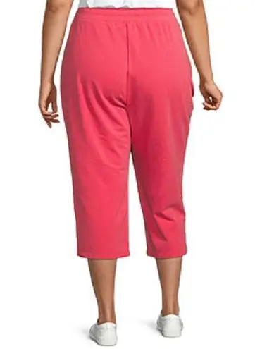 st. john's bay NWT St. John’s Bay Coral French Terry Lounge Capris