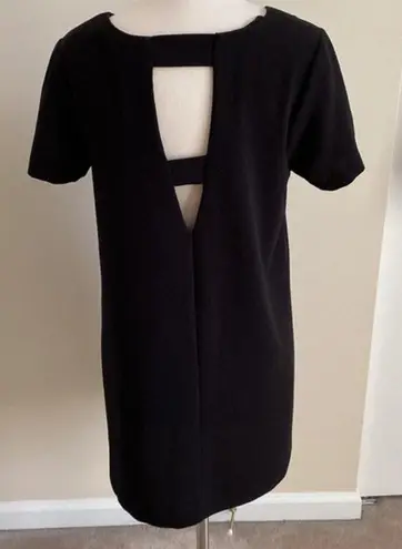 Bobeau Black Crepe Bar Back Dress Size Small