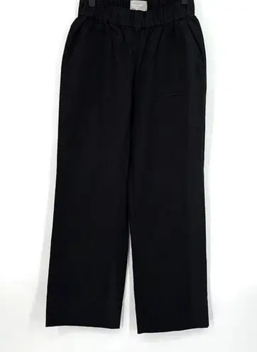 Everlane NWOT  Black Organic Cotton Pull On Wide Leg Easy Pants Small