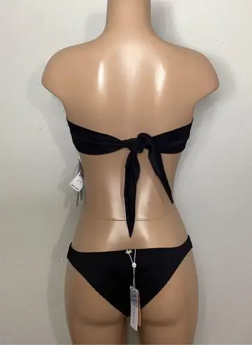 PilyQ New. PQ black pearl teeny bikini. Medium. Retails $149