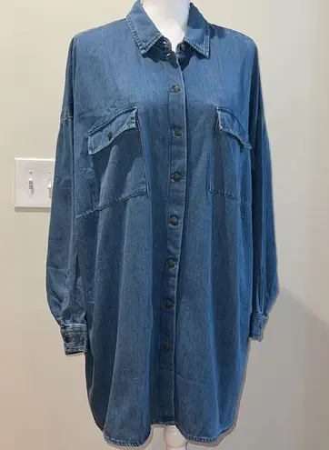 Noisy May NWOT  Oversized Denim Shirt