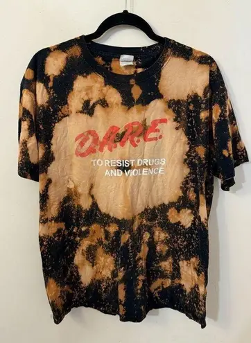 DARE Keep Kids Off Drugs T Shirt Y2K L Black Size L