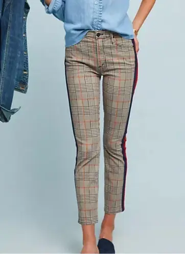 MOTHER The Insider Plaid Ankle Jean Size 28