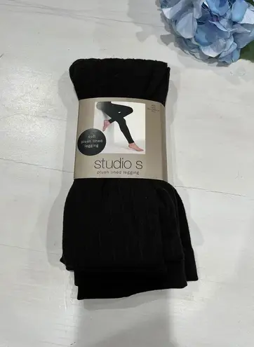 New Studio S brown Leggings Ribbed Knit Soft Warm Winter L/XL Brown Size L