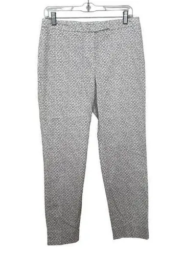 Peserico Slim Cut Tailored Straight Leg Casual Pants Stretch Twill Cropped White Size L