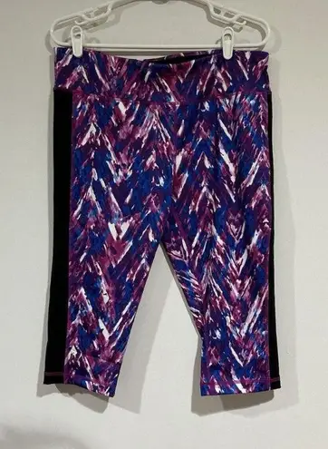 Woman’s Rainbeau Capri Pink/blue/black Xl Purple