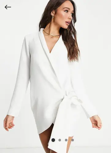 ASOS Design Cowl Back Tie Front Dress