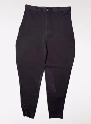 State Line Tack Black Riding Breeches Stretch Equestrian Pants 16 Long
