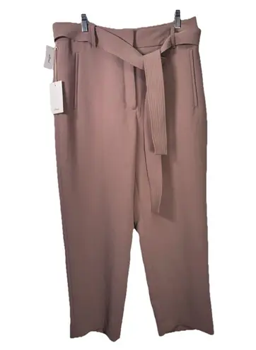 Wilfred Women's Tie-Front Trouser Pant Dusty Mauve, Dusty Pink Size 12 New