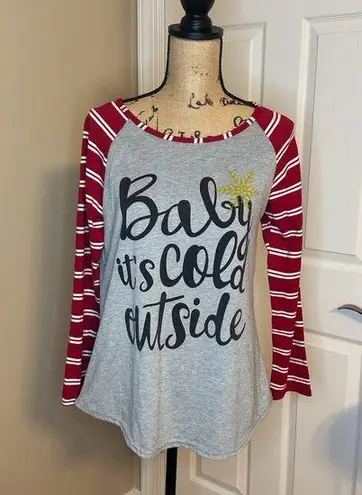 "Baby Its Cold Outside" Tee Size Medium