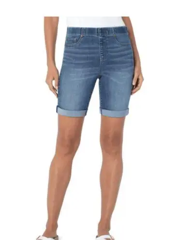 Liverpool NWT Chloe Pull On Bixby Bermuda Eco Jean Shorts Size 6 / 28