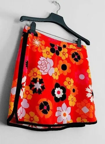 Victoria Beckham ★ NWOT for Target Retro Skirt - Orange Floral ★