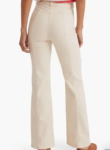 Marine layer Archive Flare Jeans in Ecru White Size 4 NWT