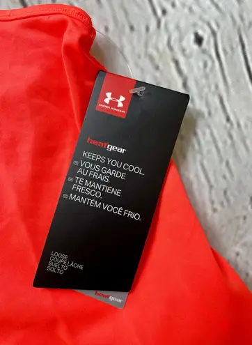 Under Armour Heat Gear Orange Scoop Tank NWT!