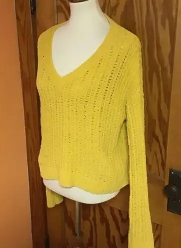Love Tree mustard super soft slouchy v neck soft sweater