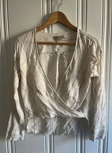 All saints penny stripe top size xs White