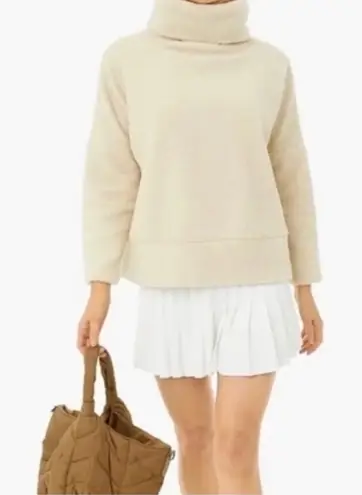 Tuckernuck Tan Teddy Fleece Rollins Pullover XS Sherpa Tan Cream Neutral Warm