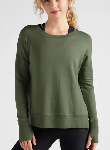 Interval Flex Pullover Four Leaf Clover S NWOT Green