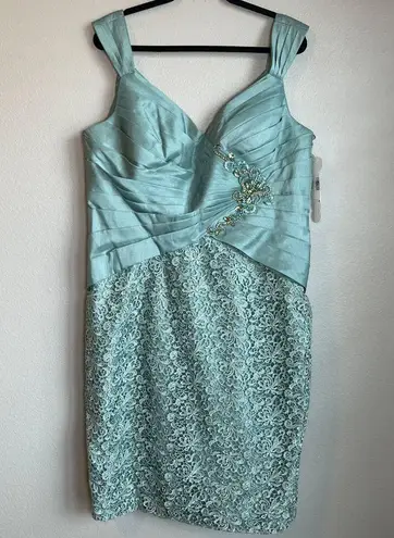 Jolene by Josh & Jazz Social Occasion 15311 Seafoam Green Sz 18 Mother of Bride
