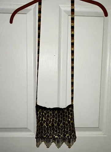 Animal Print Fringe Beaded Embellished Shoulder Crossbody Bag Multiple