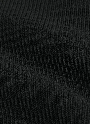 Babaton ARITZIA Sculpt Knit Criss Cross Stretch Black Bodycon Halter Dress Med