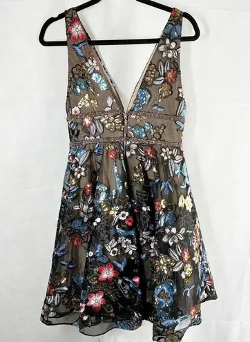 Bronx and Banco Paradise Flare Sequins Mini Formal Dress Size US 4