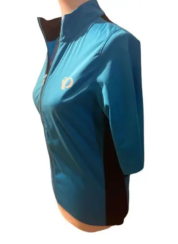 Pearl Izumi  Womens Atheletic Tops Full Zip Half  Sleeve Turquoise Medium-BNWOT