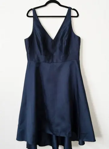 Alfred Sung NWT  Midnight Blue V-Neck A-Line Dress Size 18