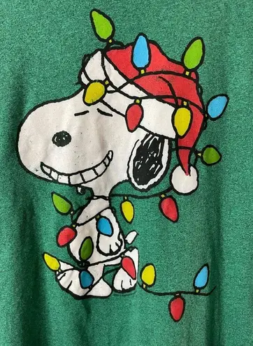 Snoopy Christmas Holiday Lights Tee T