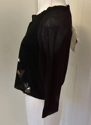 Cividini Black Hand Painted Crop Cardigan Size undefined