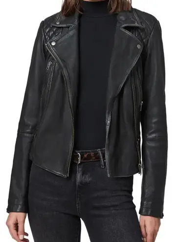 All Saints Cargo Biker Leather Jacket