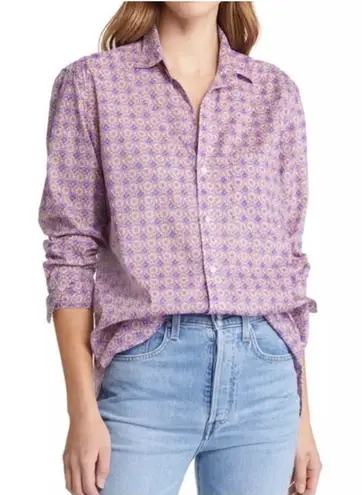 Frank & Eileen Joedy Boyfriend button up Shirt in Floral Print Size XS EUC