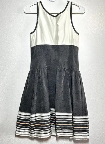 Jonathan Simkhai Palace Pier Dress Silk Structured Sleeveless Round Neck Gray 0