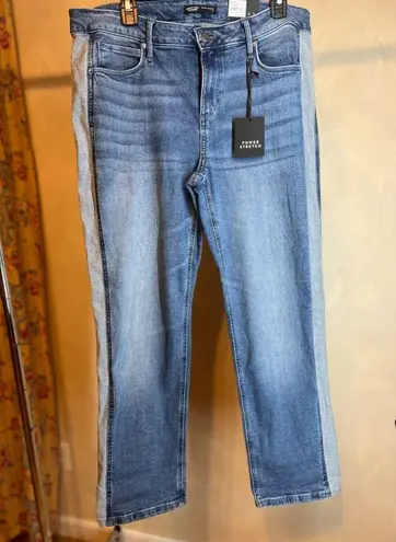 Simply Vera By Vera Wang Deven Jeans Straight Mid Rise Stretch Blue Women Sz 12