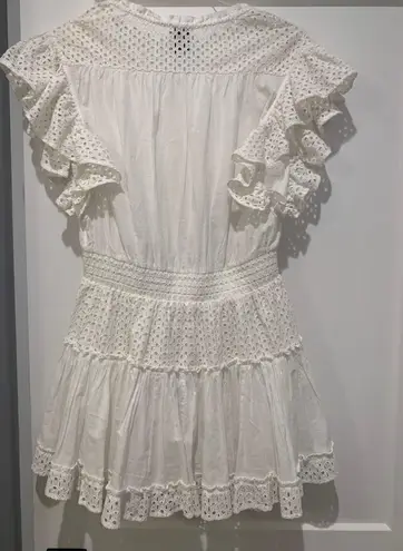 MISA Los Angeles NWOT! Ivory Ruffle White Sarika Dress XS