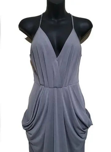 BCBGeneration  Gray Spaghetti Strap  Dress Sz Xsmall