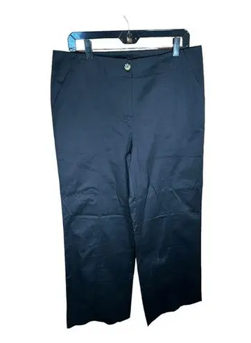 Boston Proper NWOT Black Wide Leg High Rise Pants Trousers Womens sz 12