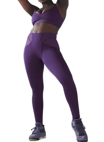 Savage X Fenty Curve Alert High-Waist Rib Legging Ribbed in Purple Size 16-18