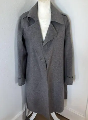 Badgley Mischka Like New /warn once grey wool blend coat size small
