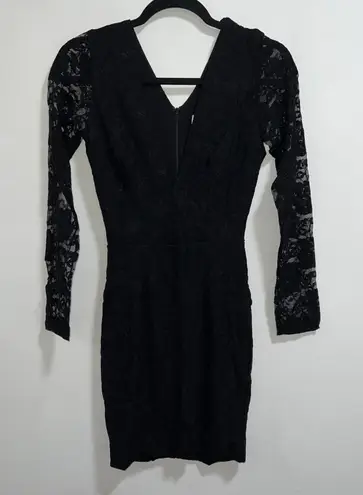 Dress the Population NWOT  Erica Black Lace Mini Dress