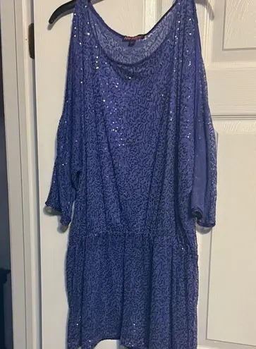 Betsey Johnson  Shimmering Blue Blouse