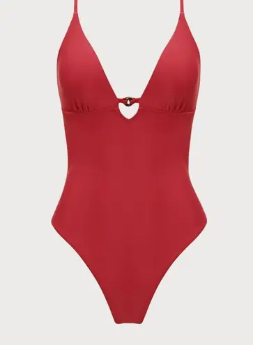 Berlook ECONYL® Red Cutout One Piece Swimwear 46 Size L