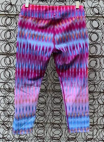 prAna  Roxanne bright festival tie dye Capri pants SMALL