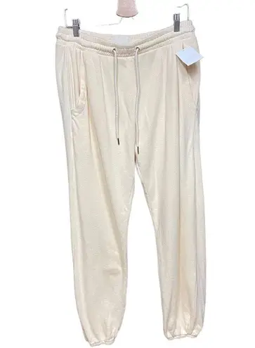 Citizens of Humanity  Laila Casual Fleece Pants Joggers Twilight Cream Size Large